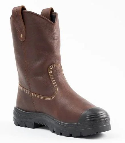 Steel Blue Heeler Met Waterproof Bump 10x22 Work Boots, TPU, Steel Toe, Wellington