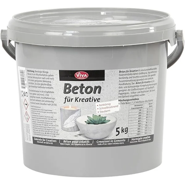 Viva Decor VD940400099 Concrete for Creatives, Grey, 5 kg