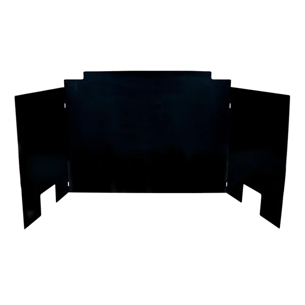 Real Fyre 30x22 Three-Panel Contemporary Fyreback Black Porcelain