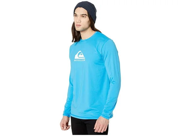 Quiksilver Men's Solid Streak Long Sleeve Rashguard - Blithe
