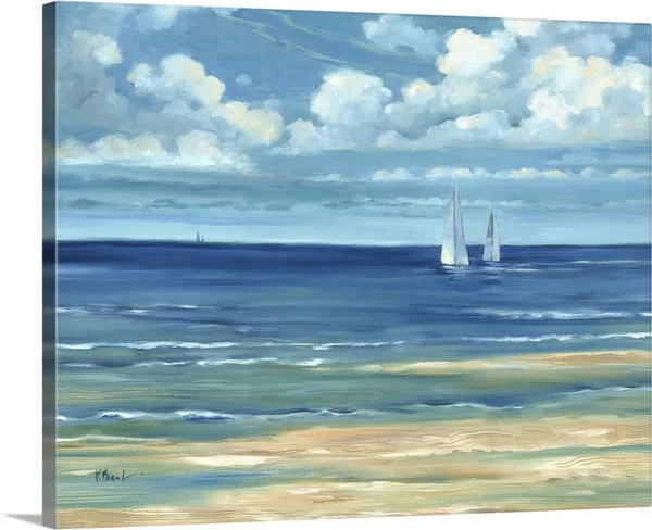 Summerset Sailboats - Canvas Wall Art, 30x24, Great Big Canvas