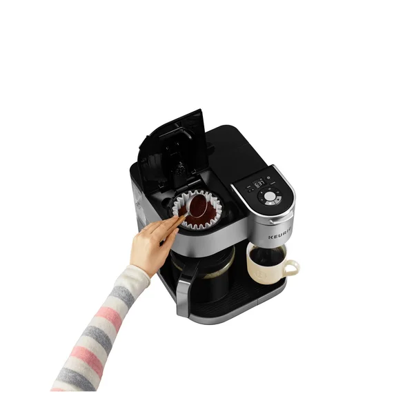 Keurig - K Duo Special Edition Single Serve K-Cup Pod Coffee Maker - Silver