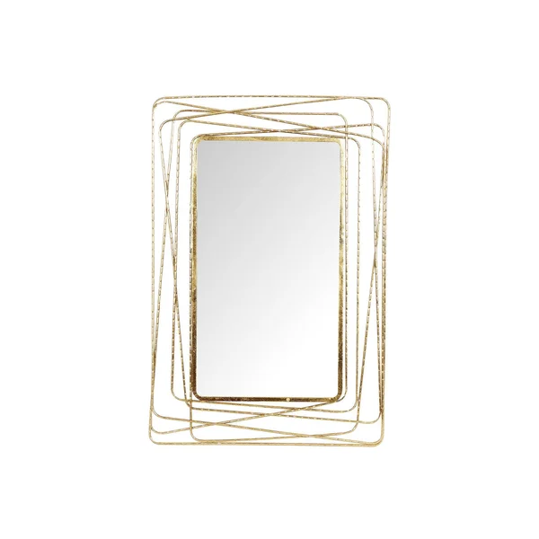 Monroe Lane Metal Contemporary Wall Mirror - Gold