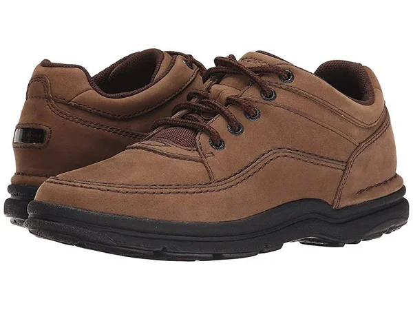 Rockport World Tour Classic Walking Shoes - Men's, Chocolate Nubuck, Size: 6