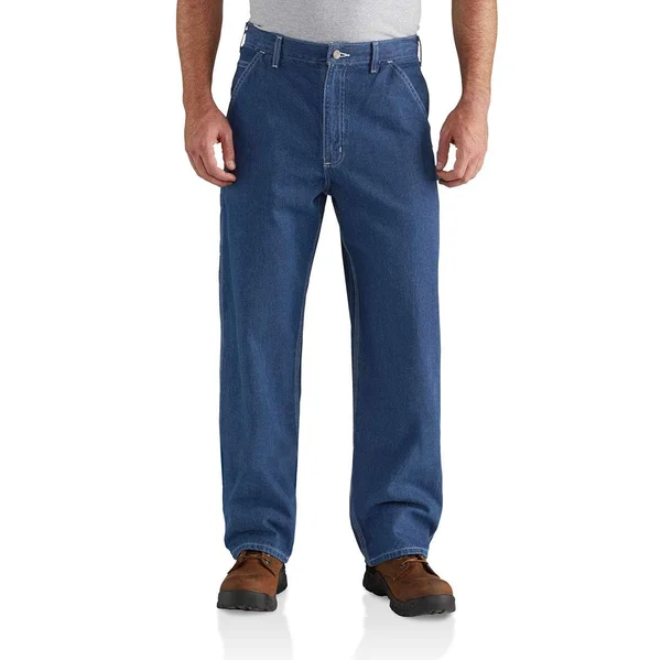 Men's Carhartt Washed Denim Work Dungaree Darkstone