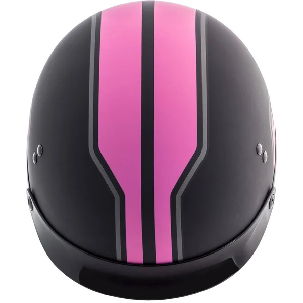 GMAX HH-65 Half Helmet Full Dressed Twin Matte Black/Silver