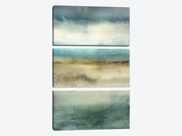 Edward Selkirk Large 3-Piece Canvas Print - Blue Reveriestyle > Abstract art)