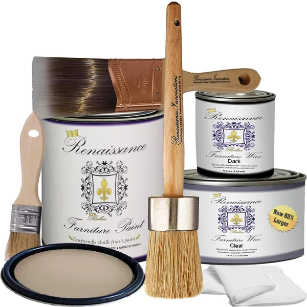 Retique It RFP-DSKit-Alabaster Furniture Paint Deluxe Starter Kit 11