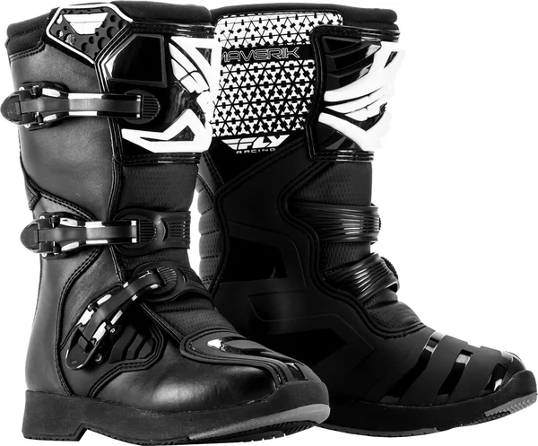 Fly Racing Maverik MX Youth Boots (06 - Red/Black)