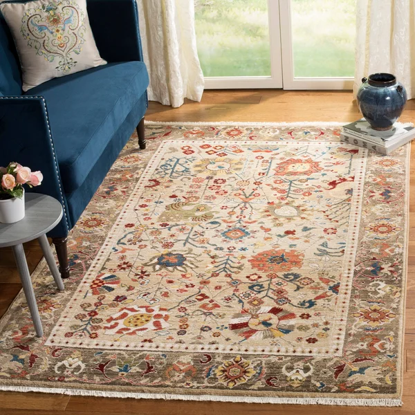 Safavieh Kashan KSN305L 3&3x22 x 4&10x22 Red, Ivory Area Rug