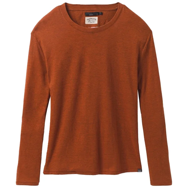 Prana Cozy Up Long Sleeve Tee - Women's M Gingerbread Heather