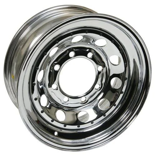 Cragar : Wheel, Quick Trick I, Steel, Chrome, 16 inch x 7 in., 8 x 6.5 inch Bolt Circle, Wheels