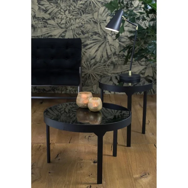 Light & Living Desk Lamp 76 - 5x18x89, 5 cm Borre Matted Black/Shiny Desk Lamp