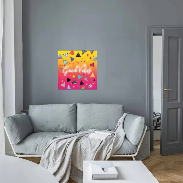 18x22 x 18x22 Good Vibes by Elisabeth Fredriksson Unframed Wall Canvas Print - iCanvas