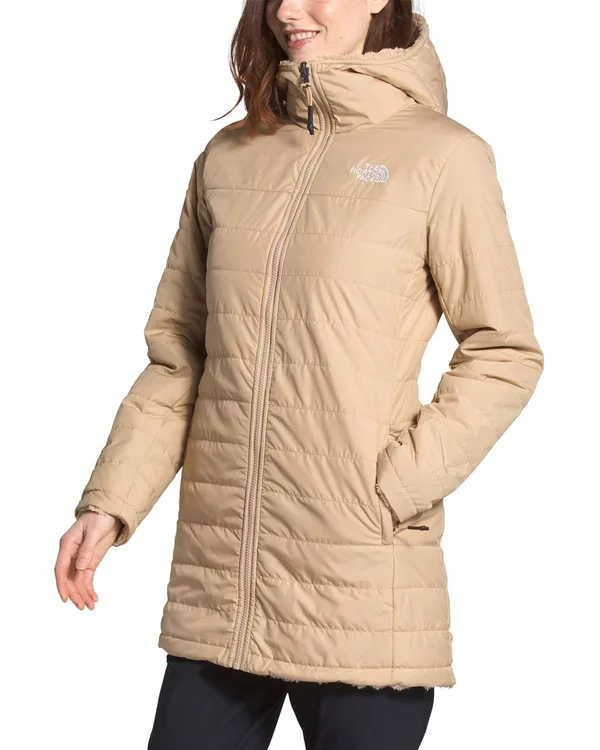 The North Face Women's Mossbud Insulated Reversible Parka Khaki XL