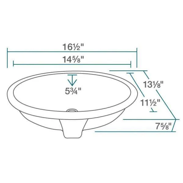 Mr Direct Undermount Porcelain Bathroom Sink in Bisque with Pop-Up Drain in Brushed Nickel