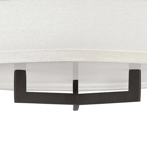 Hinkley 3201AN-LED - Hampton Semi-Flush Mount, Antique Nickel