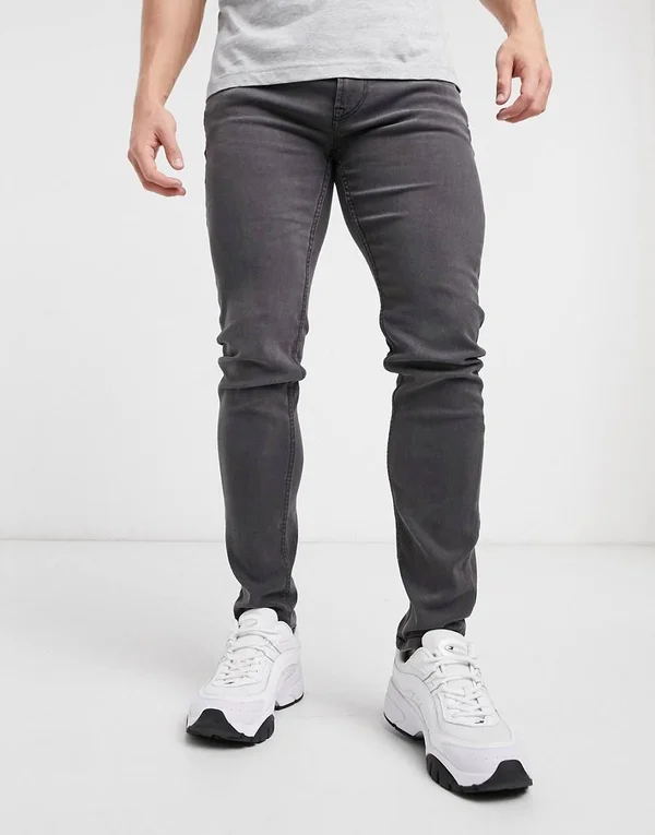 Only & Sons Skinny Fit Jeans in gray-Grey
