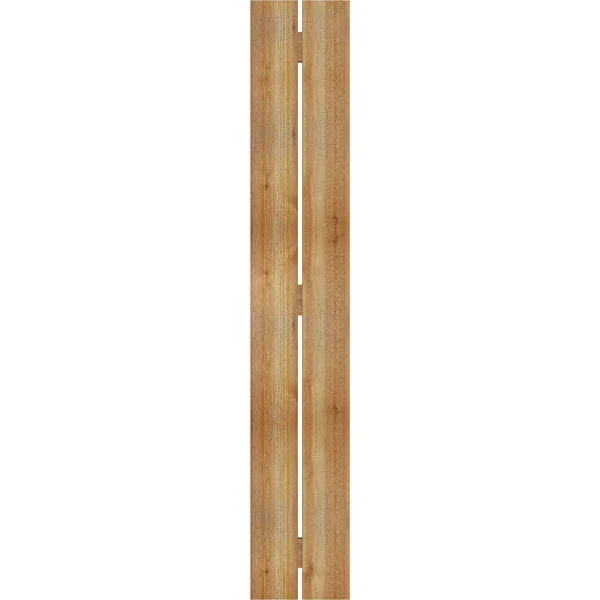 Ekena Millwork RBS06S11X068RWR 11 1/4x22W x 68x22H TimberCraft Two 5 3/8x22 Boards Spaced Board-n-Batten Shutters, Rough Sawn We