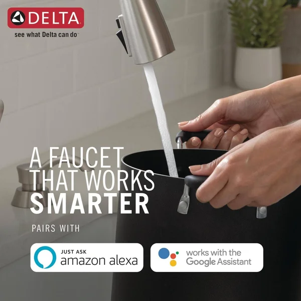 Delta Faucet 543-SSLPU-DST Trillian Handle Bathroom Faucet Single Hole - Stainless