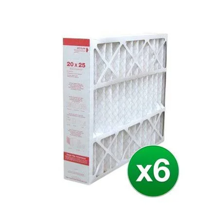 Replacement Air Filter for Honeywell FC100A1037 -20x25x4 -MERV 11 (6 Pack) - Size: Large, White