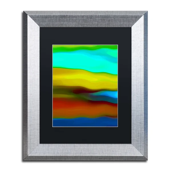 Trademark Fine Art River Runs Through Vertical 1 Matted Framed Art by Amy Vangsgard