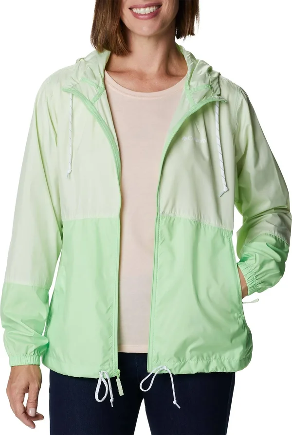 Columbia Flash Forward Windbreaker - Women's Light Lime/Lime Glow - XL