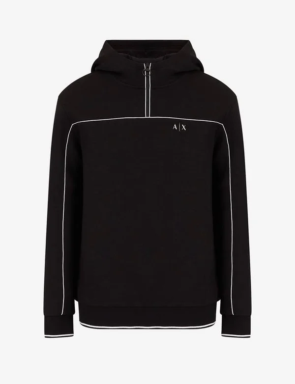 Armani Exchange Men Polyester - Viscose, Elastane Hoodie - Size XS, Black 1
