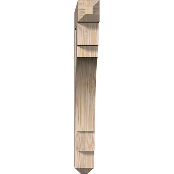 3 1/2x22W x 26x22D x 30x22H Merced Craftsman Smooth BRACKET, Douglas Fir