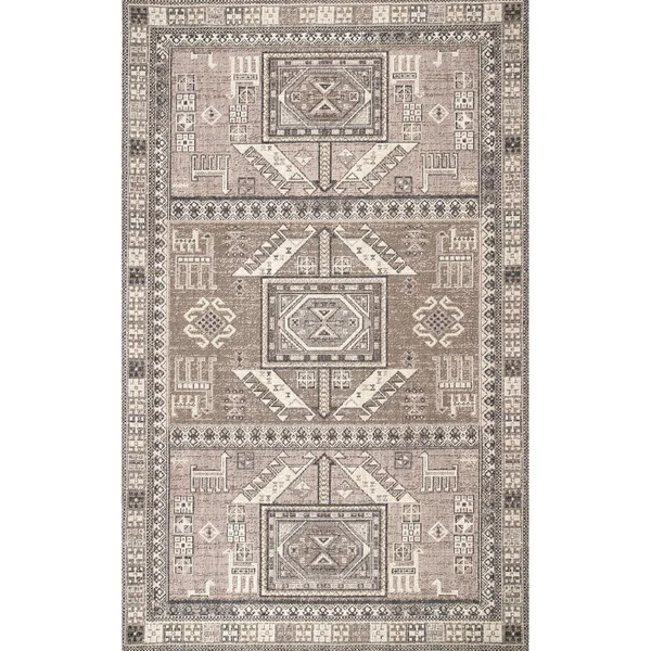 nuLOOM Transitional Aztec Sahiry Area Rug - Size: 4& x 6&