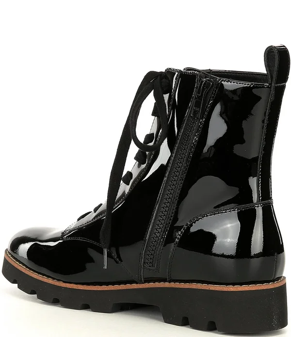 Vionic Lace-Up Boot-Lani, Size 7 Medium, Olive