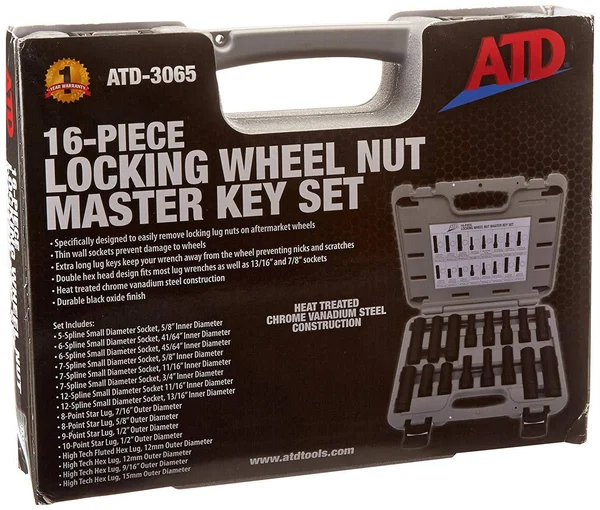 ATD Tools 3065 - 16-Piece Locking Wheel Nut Master Key Set