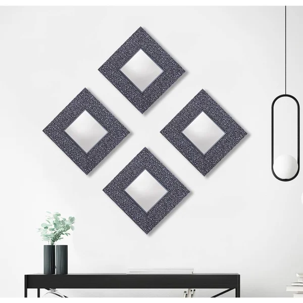 Hobbitholeco. Square Accent Mirror (Set of 4)