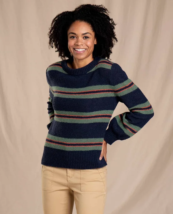 Toadu0026Co Cotati Crew Sweater - Women's Big Sky Tri Stripe, S