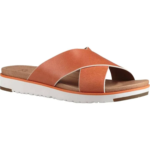 Women's Ugg Kari Slide - Size: 10 M, Fire Opal Leather