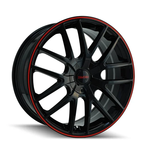 Touren Tr60 (3260) Black/Red Ring 18x8 5-110/5-115 40mm 72.62Mm