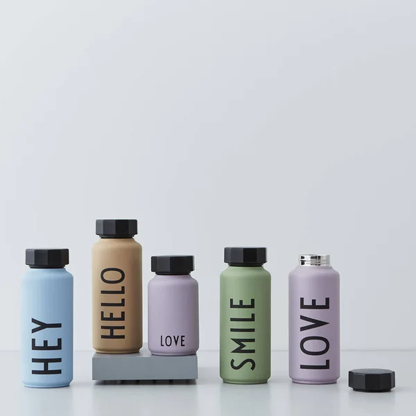 Design Letters Kids - Love S Thermos Bottle Lavender - One Size - Purple
