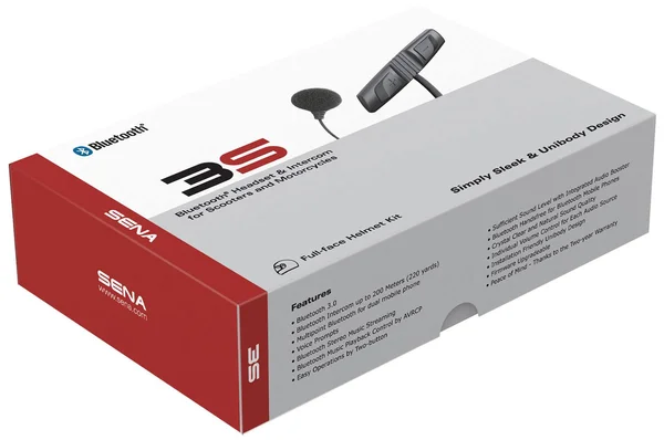 Sena 3S-W Bluetooth Headset, Black