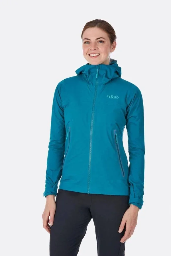 RAB Kinetic Plus Jacket - Women's Amazon/Shadow, 16