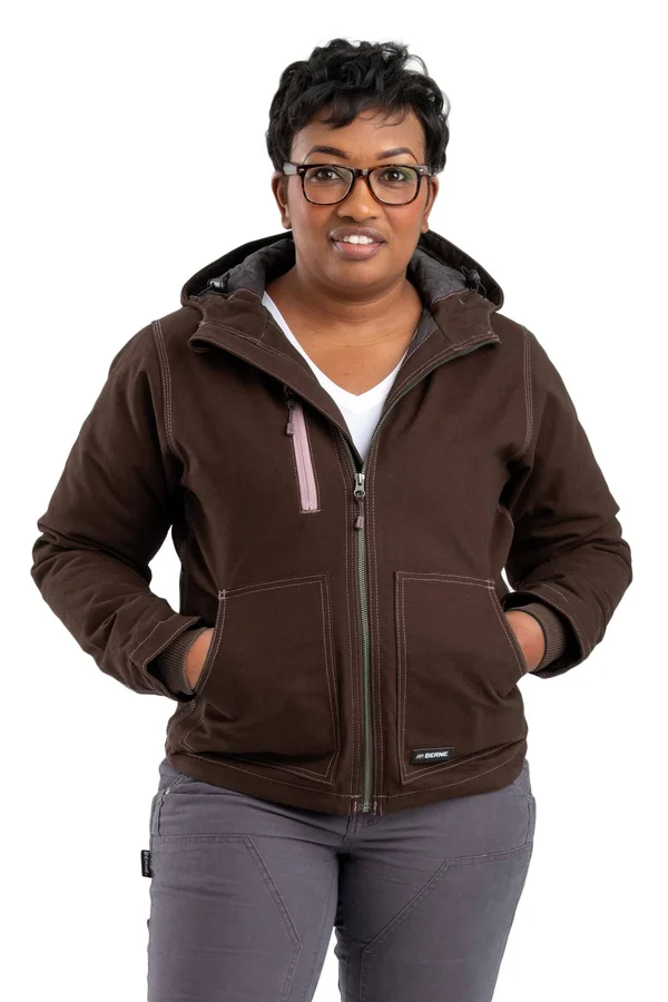 Berne Ladies Modern Jacket - Dark Brown - 2XL