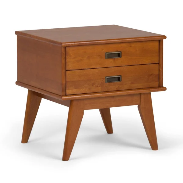 Wyndenhall Tierney Mid-Century Side Table (Teak Brown)