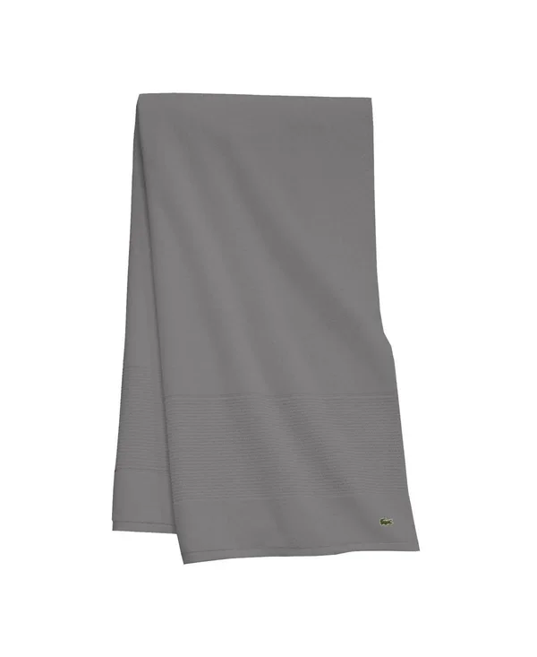 Lacoste Legend Supima 100pct Cotton Bath Towel, Meteorite