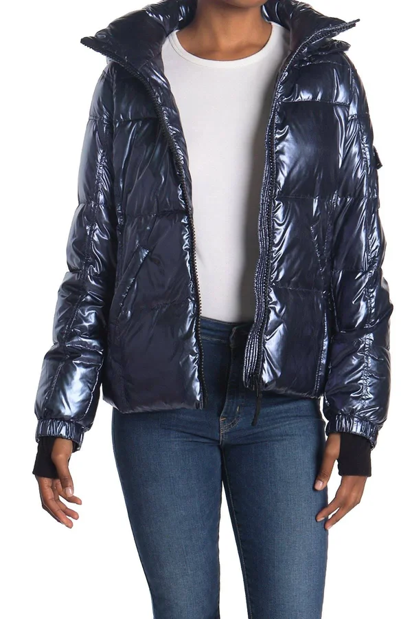 S13 Womens Kylie Short Down Jacket - XL, Blue