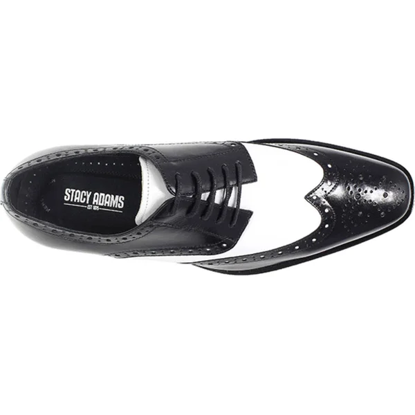 Stacy Adams Men's Tinsley Wingtip Oxford - Black & White