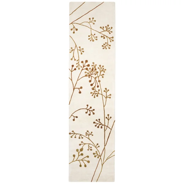 Safavieh Soho Rug SOH305B Ivory, Orange, 8& x 8& Round