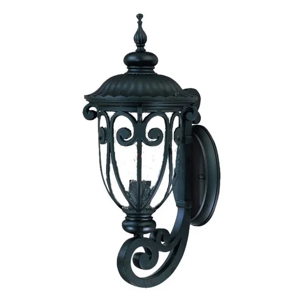 Acclaim Lighting Naples Outdoor 1 Light Wall Mount Light Fixture - Matte Black 2101BK