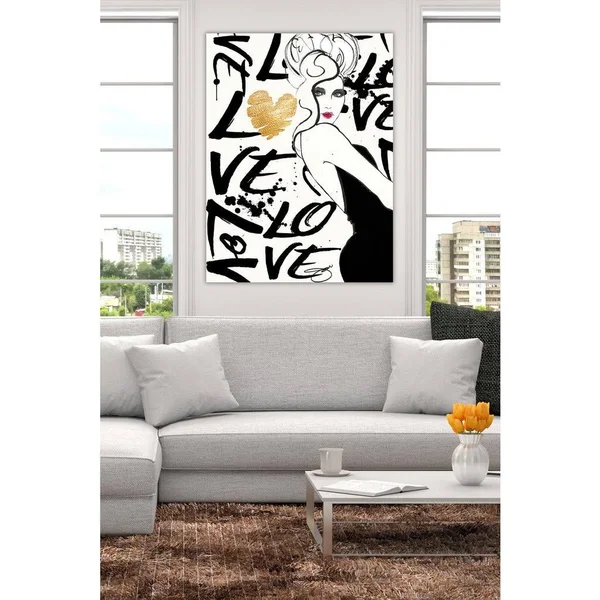 Picture Perfect International by Jodi Love The One You're with Giclee Stretched Canvas Wall Art, 36 Inches x 48 Inches x 1.5 Inc