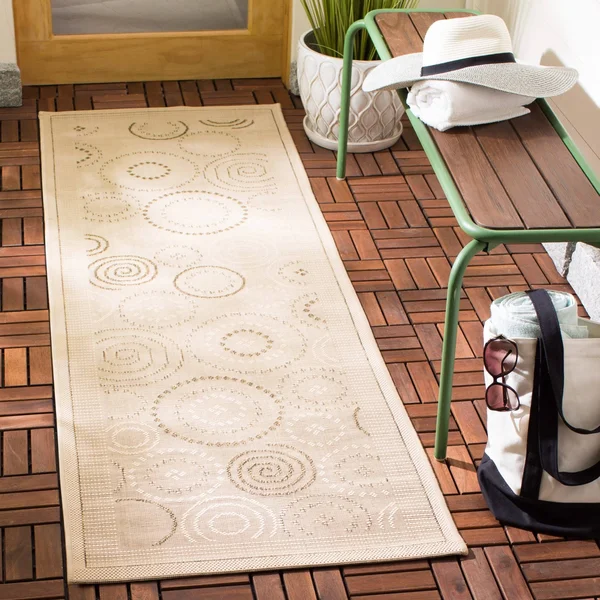 Safavieh Courtyard CY1906-3009 5&3x22 x 7&7x22 Brown - Natural Area Rug