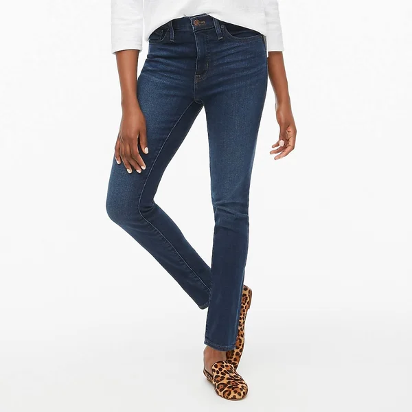 J.Crew Factory Womens 9x22 High-Rise Skinny Jean in Signature Stretch (Perfect Blue Wash - Size 29)