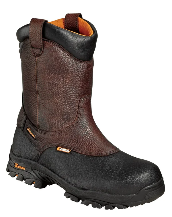 Thorogood Men's 8x22 Wellington Composite Toe Leather Work Boot Brown, 804-4810